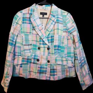 Talbots Women's Multicolor Plaid Jacket